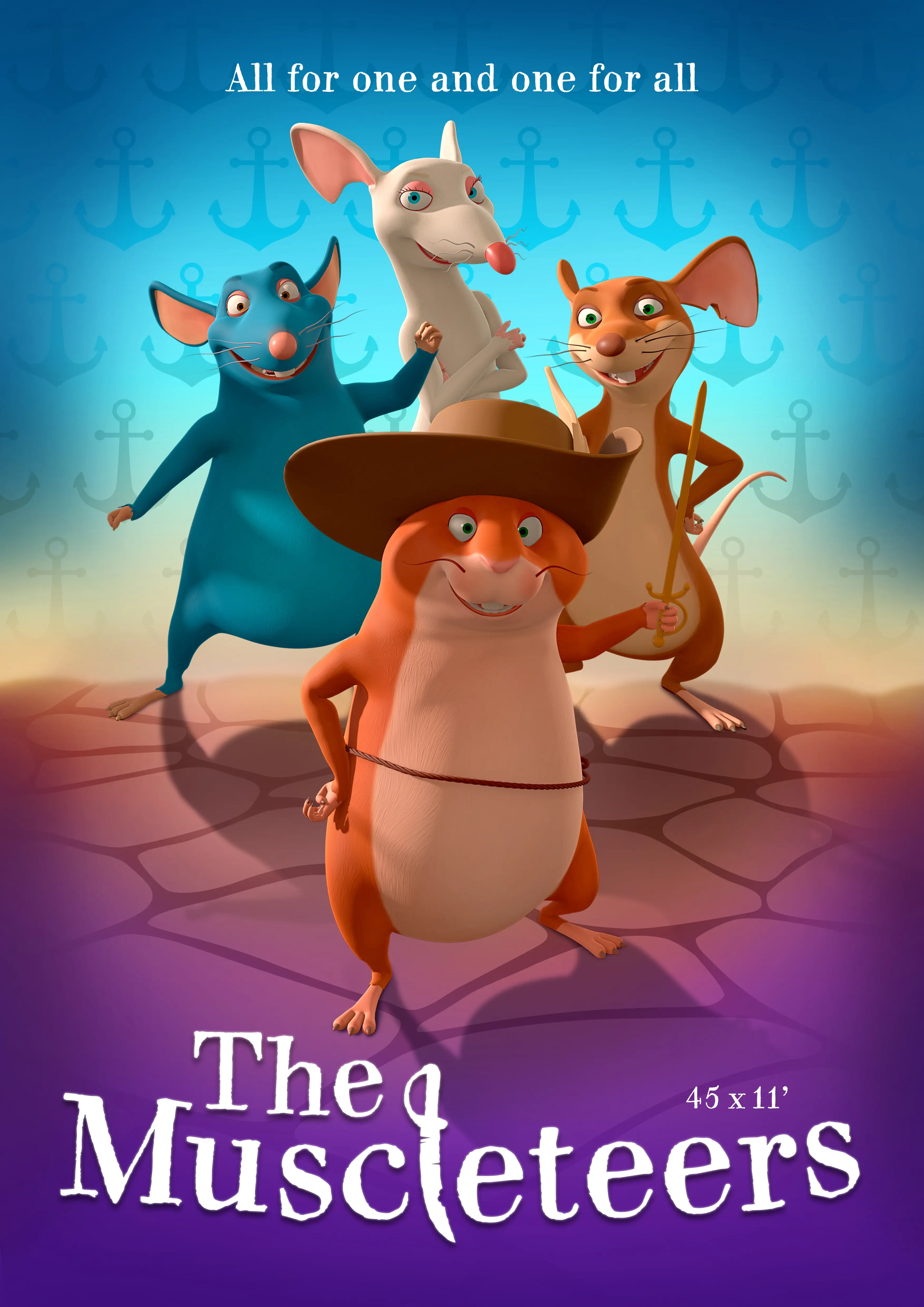 Poster for The Muscleteers